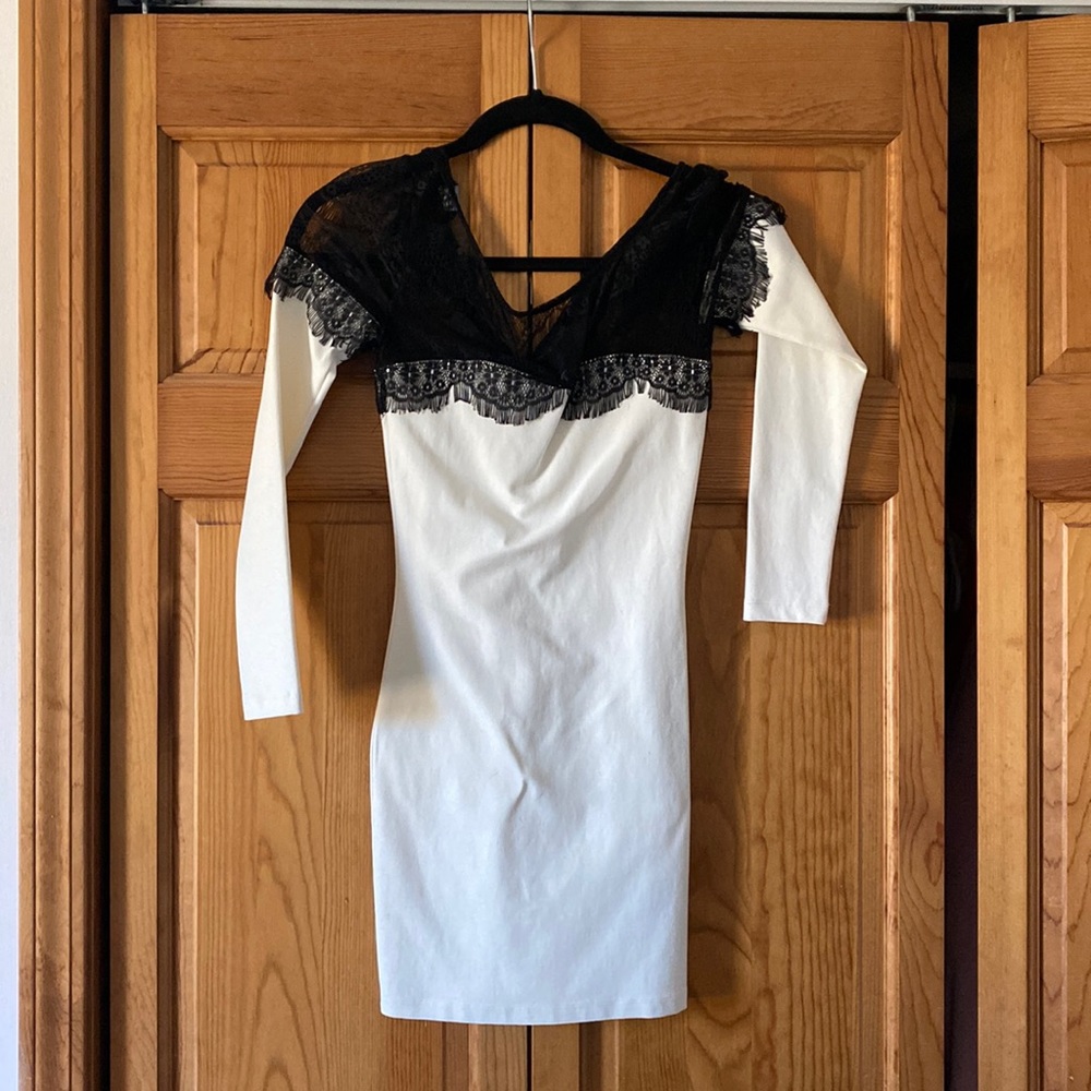 Tuxedo mini dress